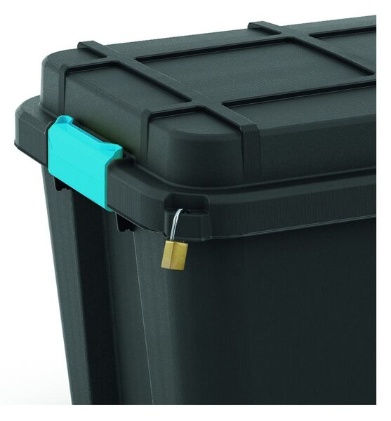 Černý plastový úložný box s víkem 73,5x44,5x46 cm Scuba Box – KIS