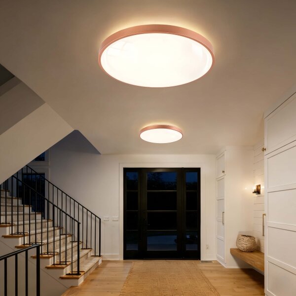 BRILAGI - LED Stmív. svítidlo GLASS POOL DOUBLE LED/80W/230V 60 cm měděná + DO