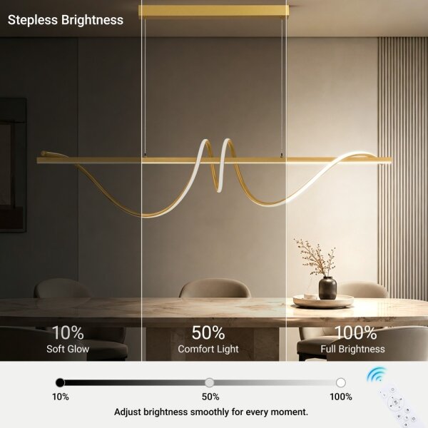 BRILAGI - LED Stmív. lustr na lanku SIGNATURE LED/50W/230V 120 cm zlatá + DO