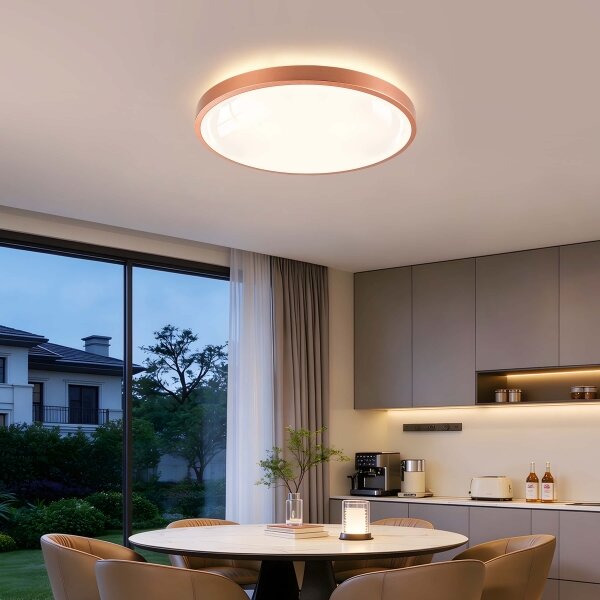 BRILAGI - LED Stmív. svítidlo GLASS POOL DOUBLE LED/60W/230V 50 cm měděná + DO