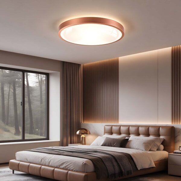 BRILAGI - LED Stmív. svítidlo GLASS POOL DOUBLE LED/60W/230V 50 cm měděná + DO