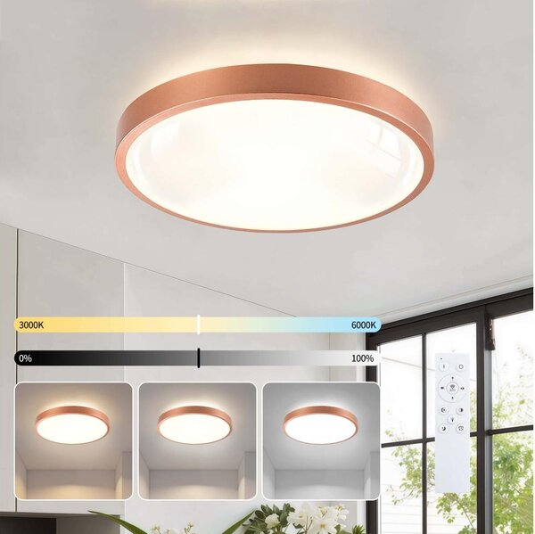BRILAGI - LED Stmív. svítidlo GLASS POOL DOUBLE LED/48W/230V 40 cm měděná + DO
