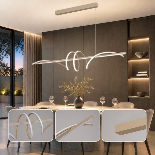 BRILAGI - LED Stmív. lustr na lanku SIGNATURE LED/50W/230V 120 cm béžová + DO