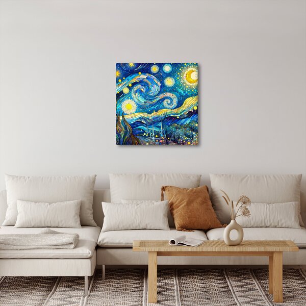Obraz - Mozaika hvězdné noci (30x30 cm)