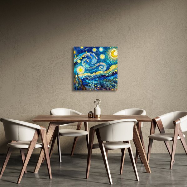 Obraz - Mozaika hvězdné noci (30x30 cm)