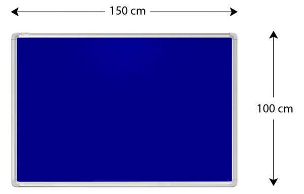 Allboards, textilní nástěnka 150x100 cm (modrá),TF1510N