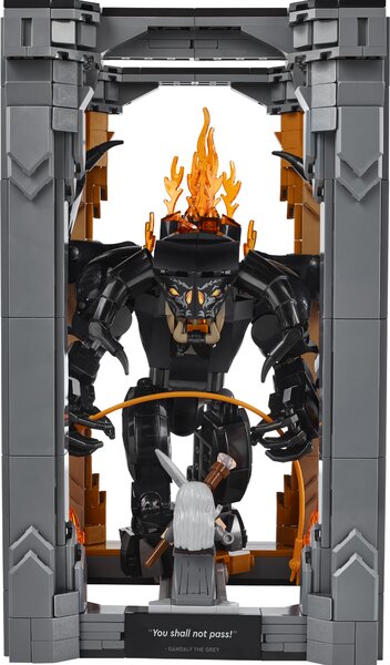 LEGO® Icons 10367 Knižní zarážka: Pán prstenů – Balrog™