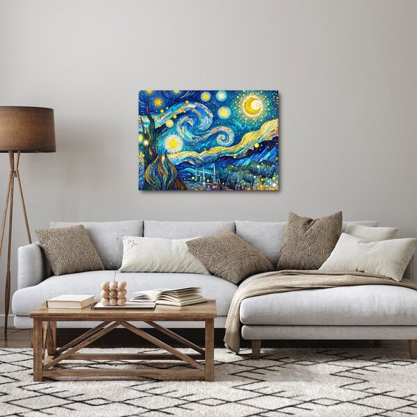Obraz - Mozaika hvězdné noci (70x50 cm)