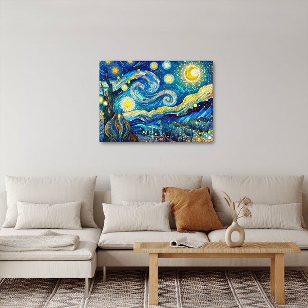 Obraz - Mozaika hvězdné noci (70x50 cm)