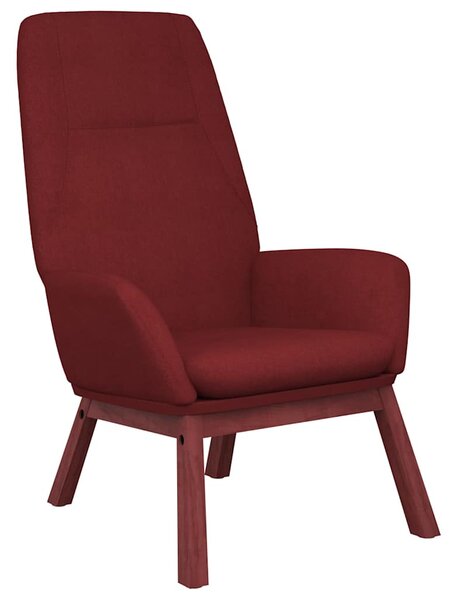 Relaxační křeslo vínové textil 341391