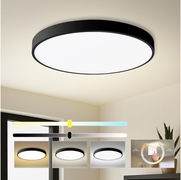 Brilagi - LED Strop. svítidlo POOL LED/100W/230V 3000/4000/6000K pr. 80 cm černá