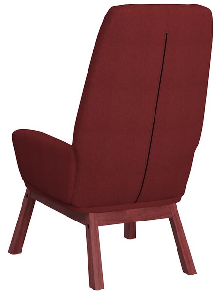 Relaxační křeslo vínové textil 341391