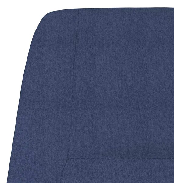 Relaxační křeslo modré textil 341387