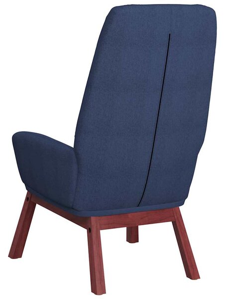 Relaxační křeslo modré textil 341387