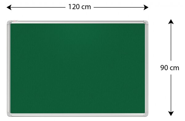 Allboards, Textilní nástěnka 120x90 cm (zelená), TF129Z