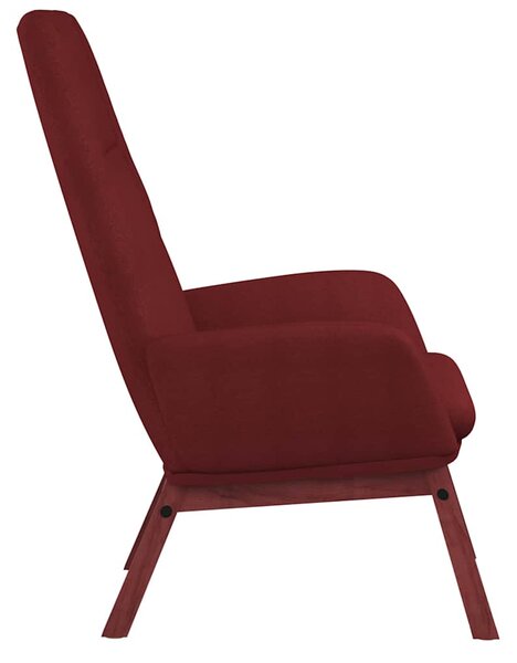 Relaxační křeslo vínové textil 341391