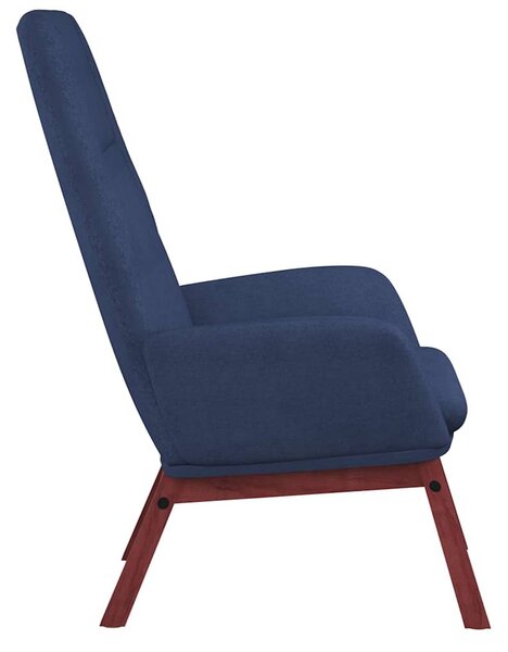 Relaxační křeslo modré textil 341387