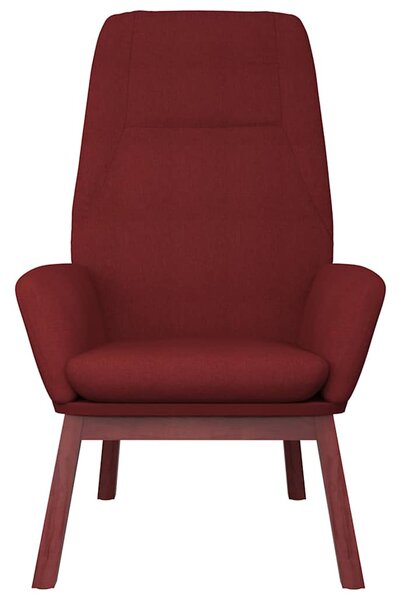 Relaxační křeslo vínové textil 341391
