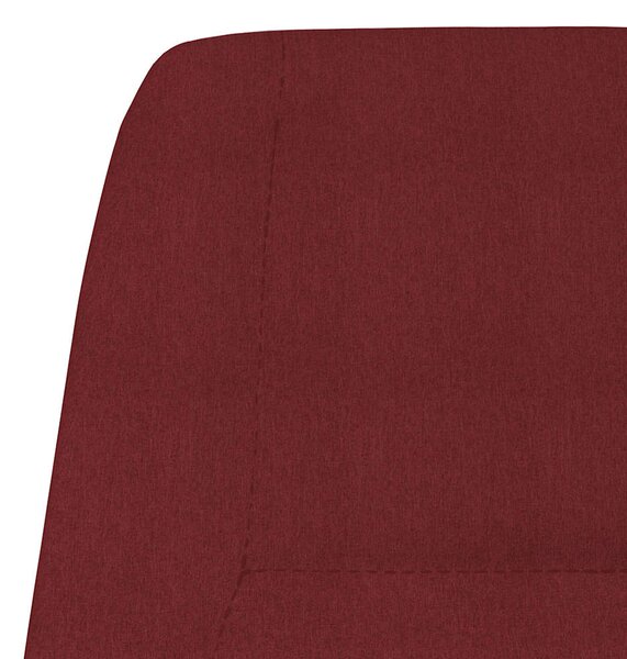 Relaxační křeslo vínové textil 341391