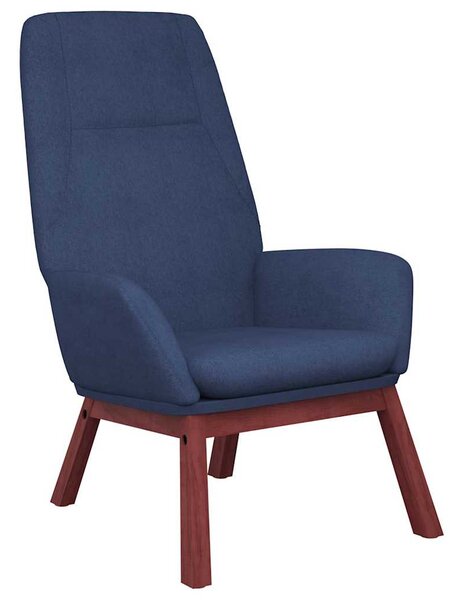 Relaxační křeslo modré textil 341387