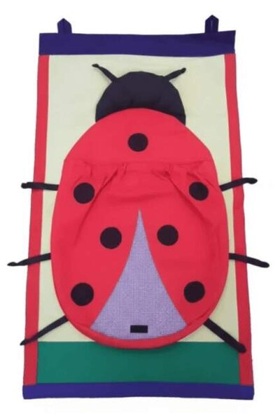 Kapsář beruška 80x46cm (Závěsný velký kapsář beruška)