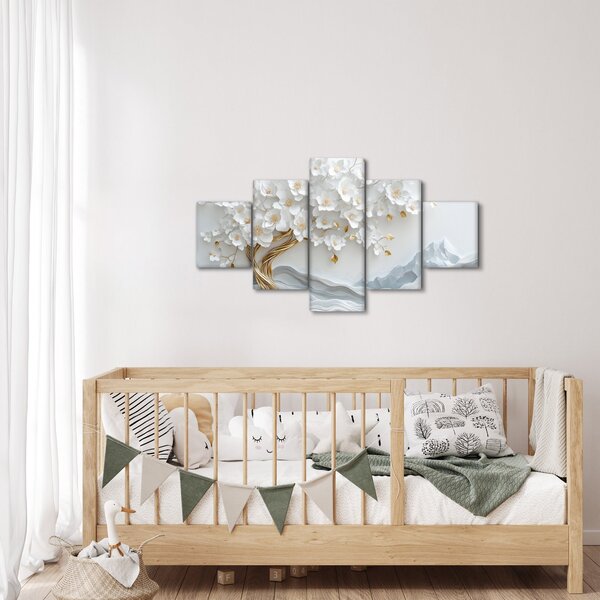 Obraz - 3D elegantní strom života (125x70 cm)
