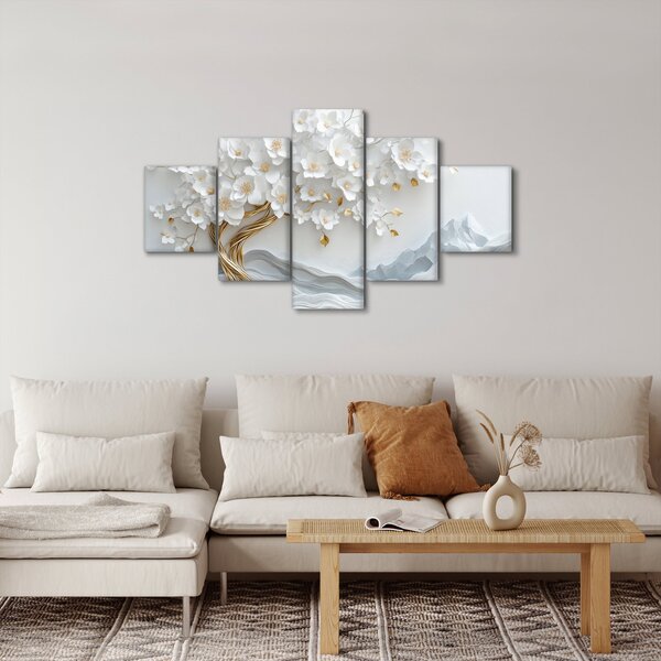 Obraz - 3D elegantní strom života (125x70 cm)