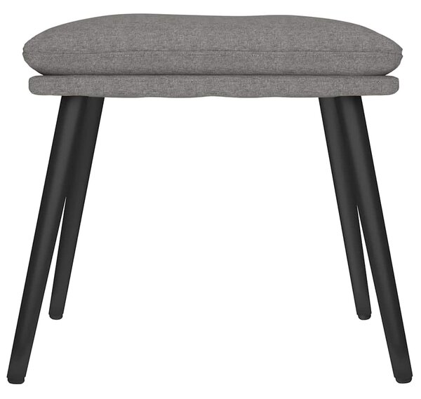 Podnožka světle šedá 45x29,5x35 cm textil 341493