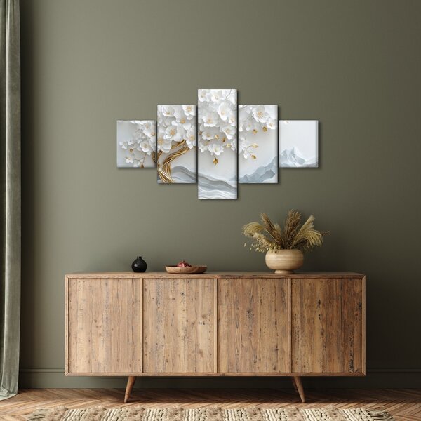 Obraz - 3D elegantní strom života (125x70 cm)