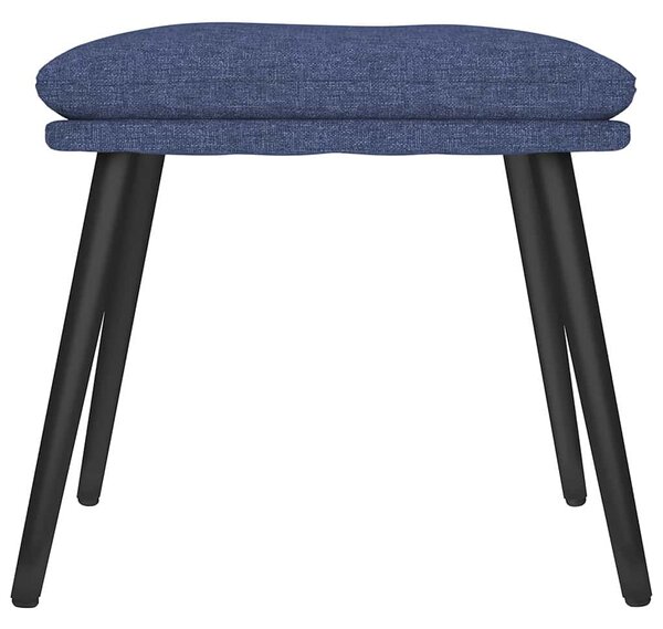 Podnožka modrá 45 x 29,5 x 35 cm textil 341497