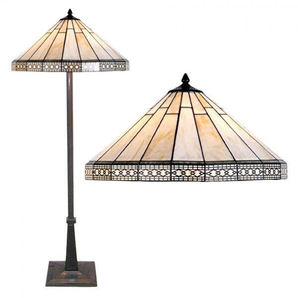 Stojací lampa Tiffany – 50x164 cm
