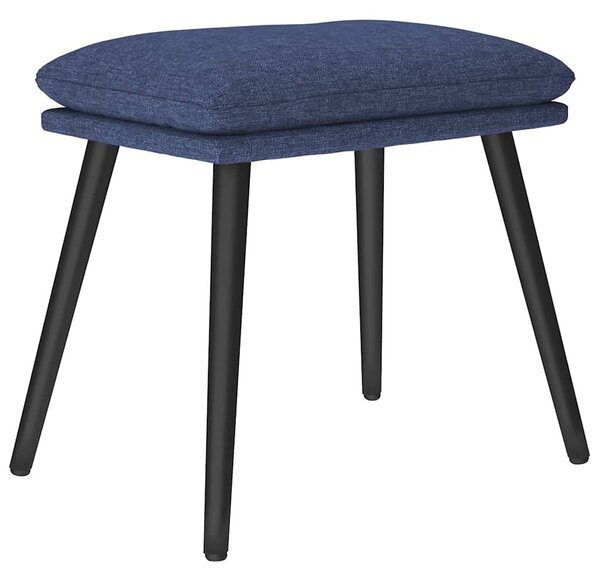 Podnožka modrá 45 x 29,5 x 35 cm textil 341497