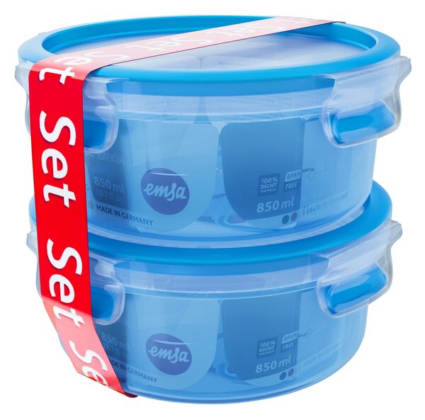 Tefal Sada potravinových dóz Clip und Close (sada dóz, 2dílná, kulatá) (100409785003)