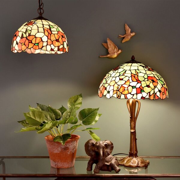 Stolní lampa Tiffany Esmée – 40x63 cm