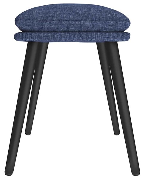 Podnožka modrá 45 x 29,5 x 35 cm textil 341497