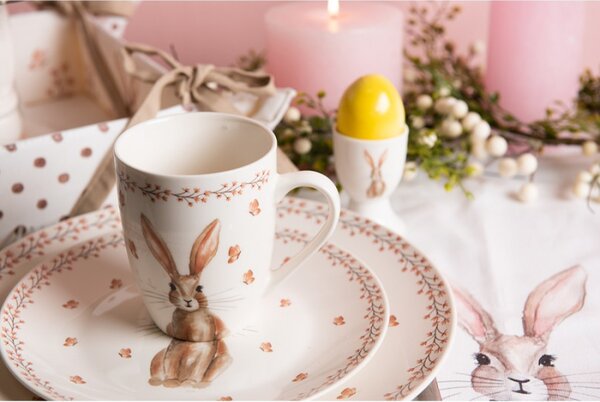 Kalíšek na vajíčko Rustic Easter Bunny – 4x6 cm