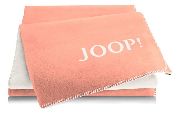 Biederlack JOOP! Uni Doubleface Apricot-Sand pléd 150 x 200 cm