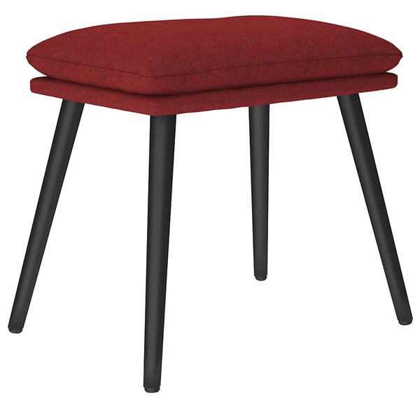 Podnožka vínová 45 x 29,5 x 35 cm textil 341501