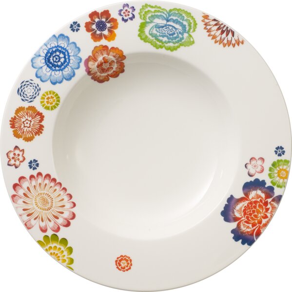 Villeroy&Boch Anmut Bloom polévkový talíř, 24 cm