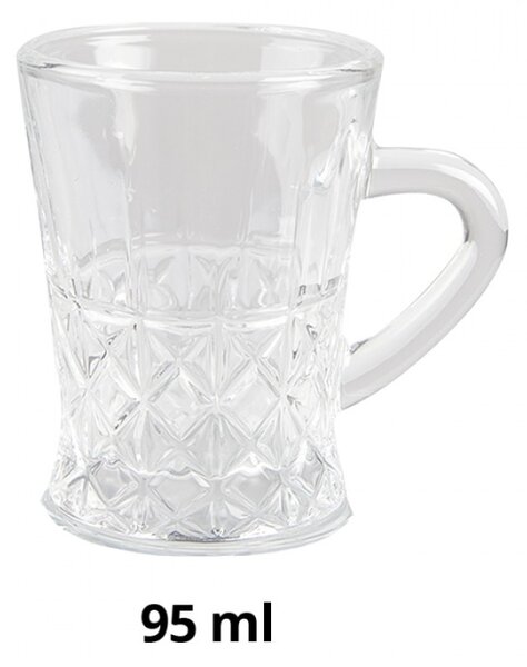 Hrnek Transparent 6x8x8 cm / 95 ml – 95 ml