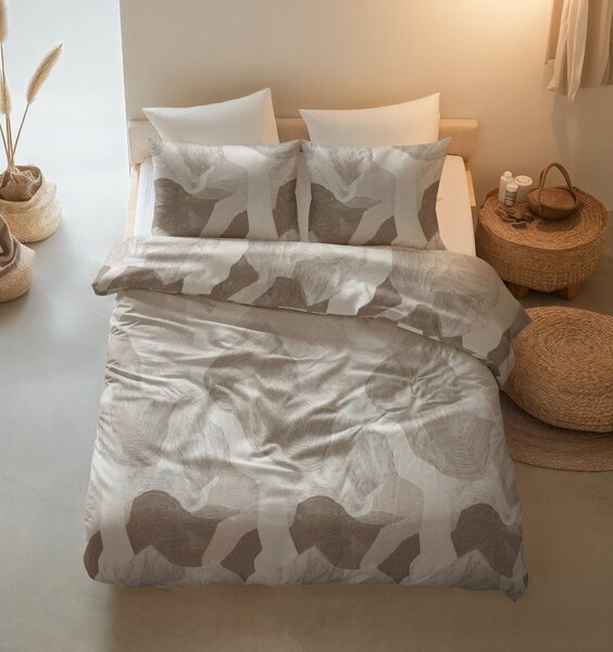 Sleeptime Bavlněné povlečení Echo Beige Velikost: 140x220, 60x70