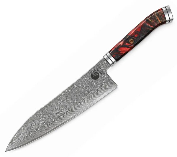 Šéfkuchařský nůž z damaškové oceli SG-2 SaKuRo SUZAKU 21,5 cm