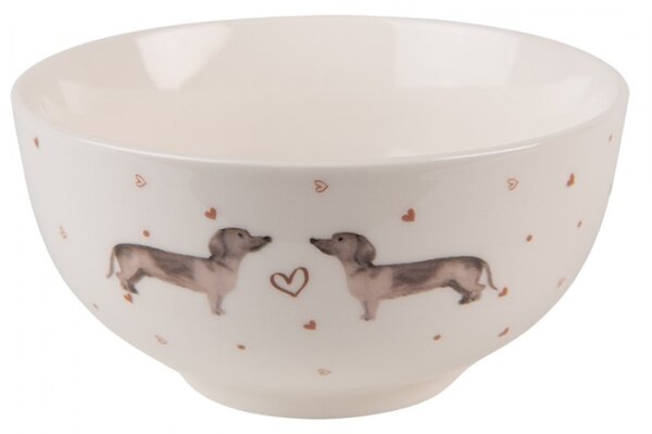 Porcelánová miska s jezevčíkem Dachshund Love – 500 ml