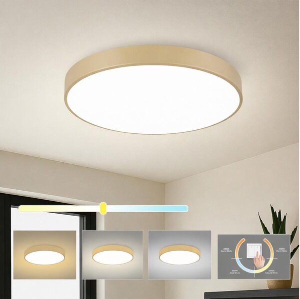 Brilagi -LED Stropní svítidlo POOL LED/60W/230V 3000/4000/6000K pr. 60 cm béžová