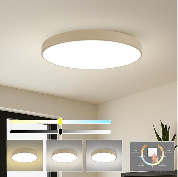BRILAGI-LED Stropní svítidlo POOL LED/128W/230V 3000/4000/6000K pr. 100 cm béžov