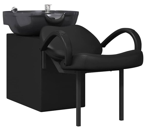 Křeslo na šampon Černá 136 x 60 x 92 cm PVC