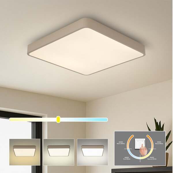 Brilagi - LED Stropní svítidlo POOL LED/36W/230V 3000/4000/6000K 40x40 cm béžová