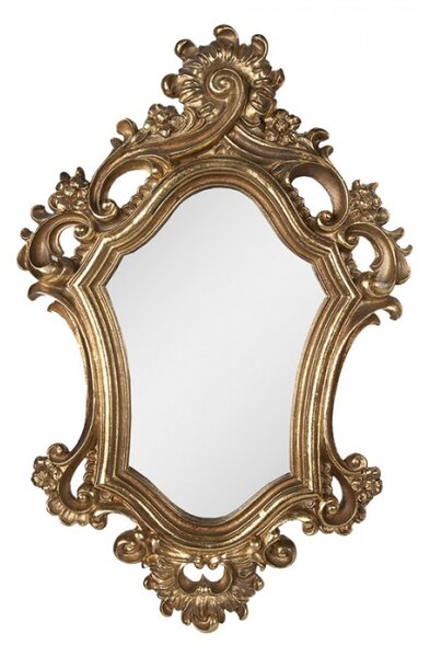 Nástěnné zrcadlo zlaté 30x2x48 cm – 30x2x48 cm