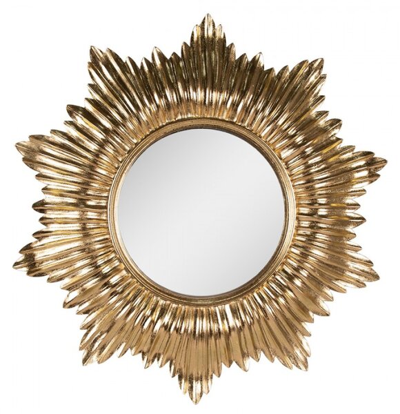 Nástěnné zrcadlo zlaté 51x3 cm – 51x3 cm