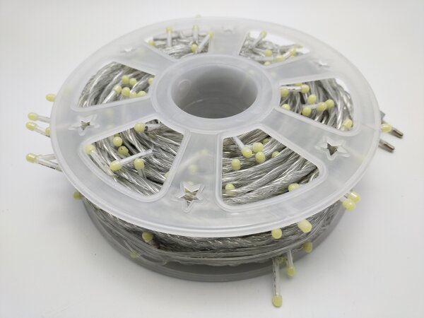 Vnitřní vánoční řetěz, studená bílá, 260 LED, 48m